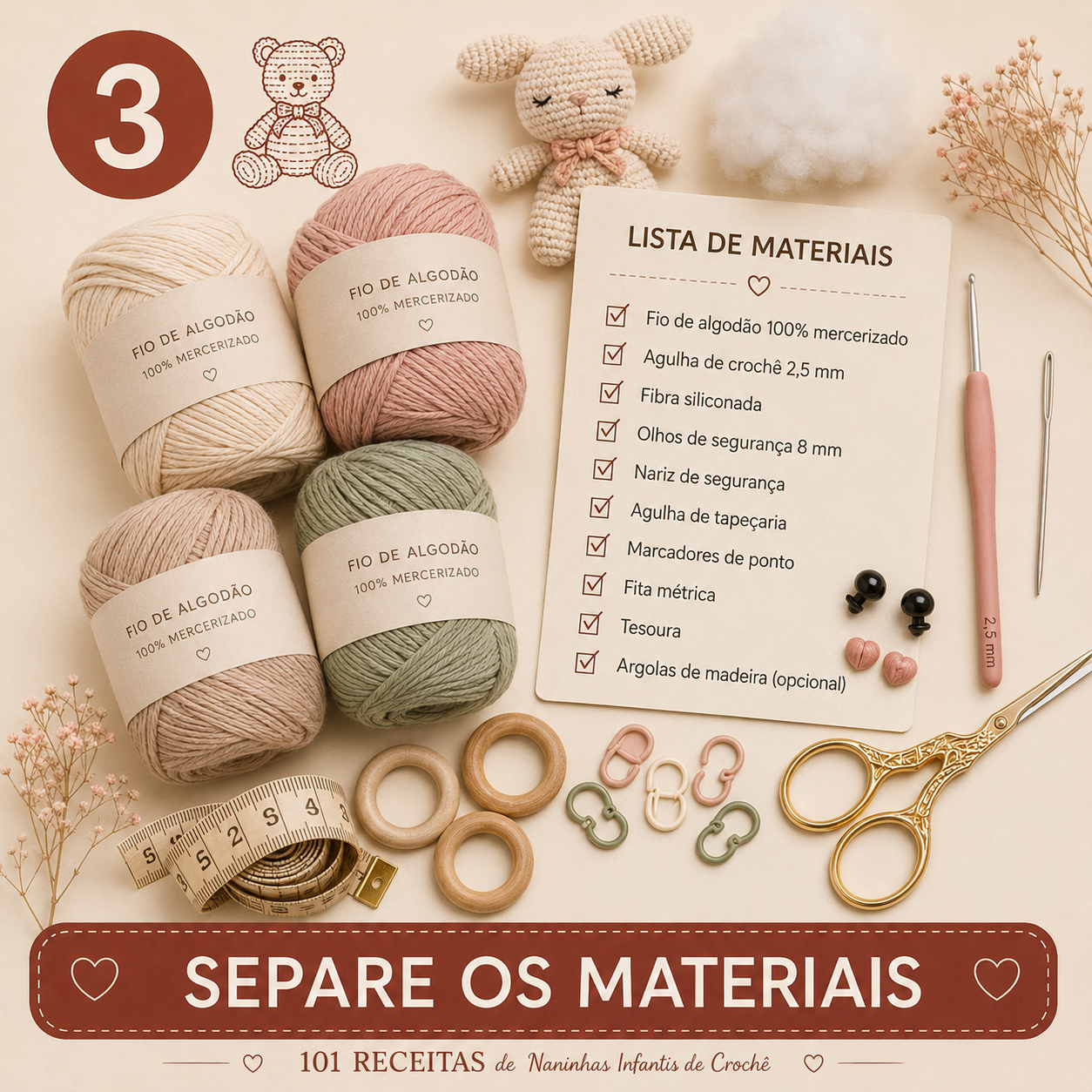 Separe os materiais